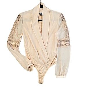 NEW Marciano For Guess Longsleeve Tank Bodysuit Size S|P